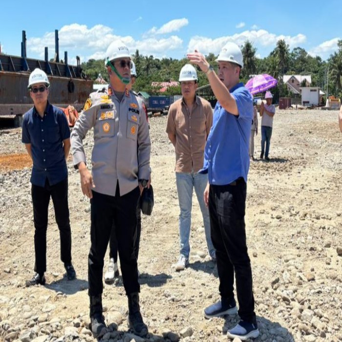 Kapolres Barru Sambangi Perusahaan Galangan Kapal di Barru
