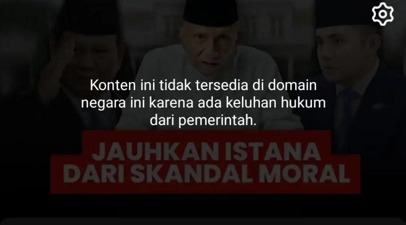 Komdigi "Takedown" Video Amien Rais Soal Prabowo dan Seskab Teddy