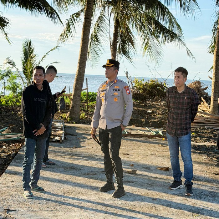 Bukan Tanpa Alasan! Kapolres Barru Cek Proyek Kampung Nelayan Matene