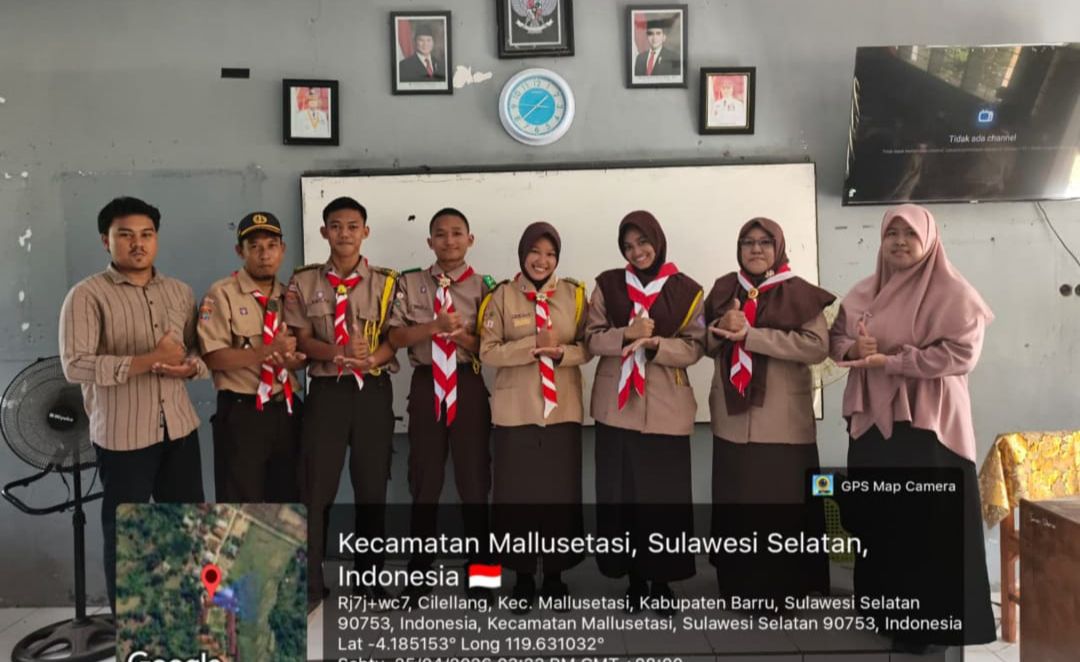 Pramuka SMAN 4 Barru Kukuhkan Pengurus Baru 2026